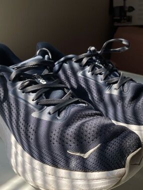 Hoka Navy and White Men's Running Shoes